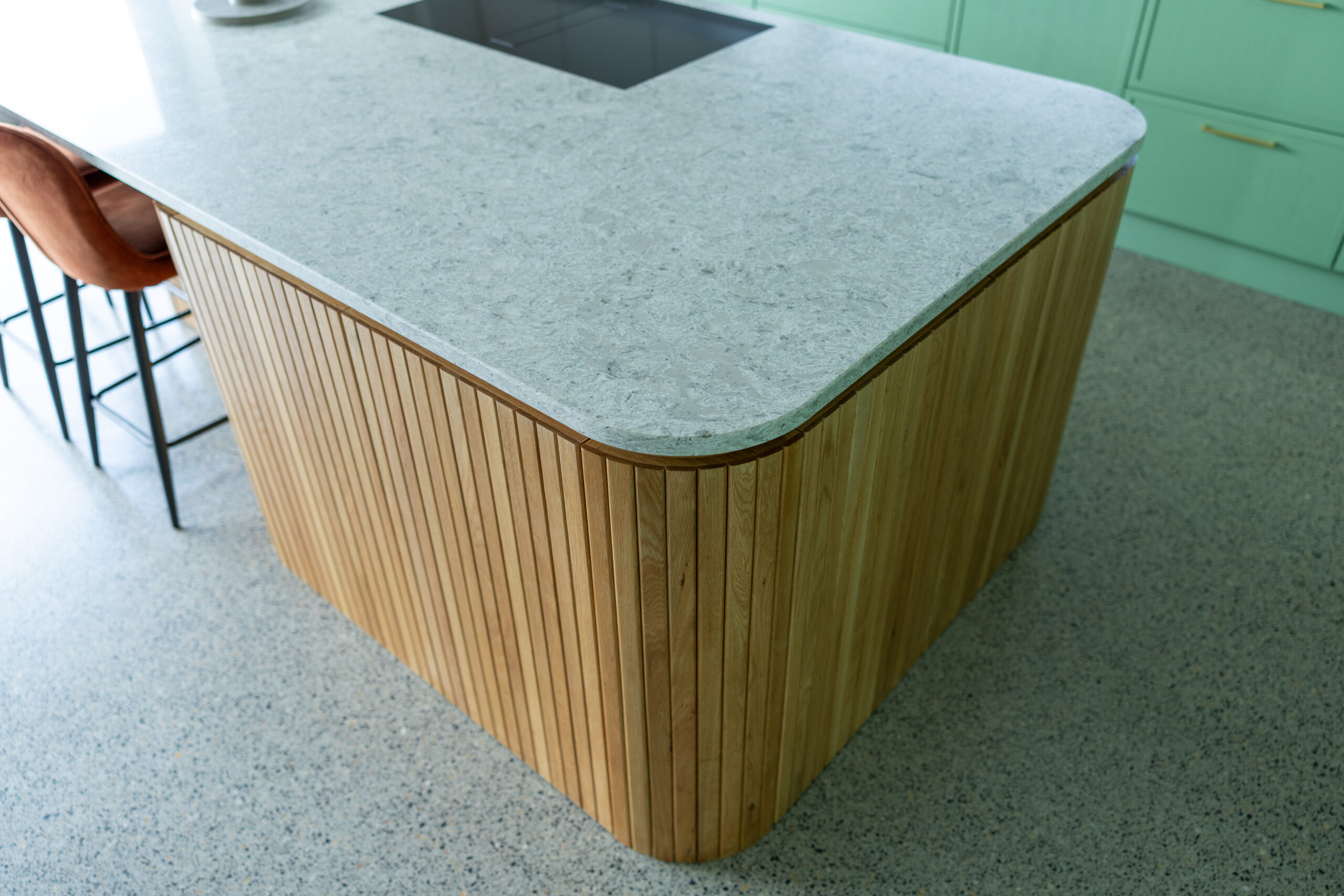 Sink run with balanced veining