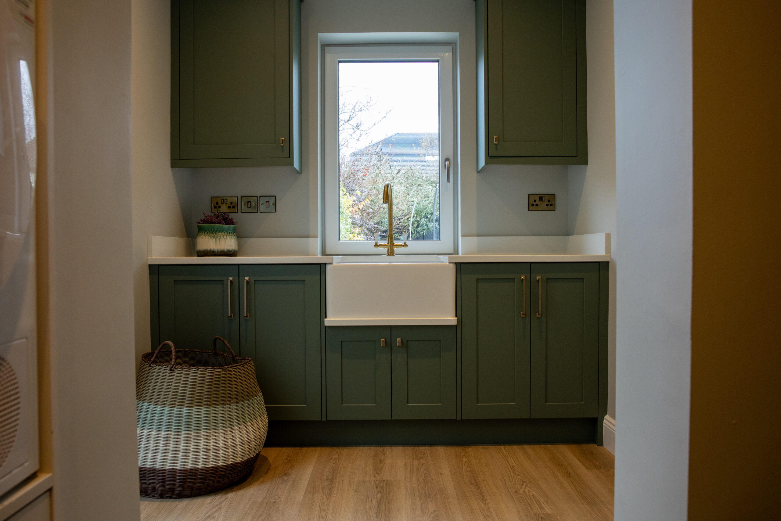 Secondary run or utility area finished in Muse by Casla quartz