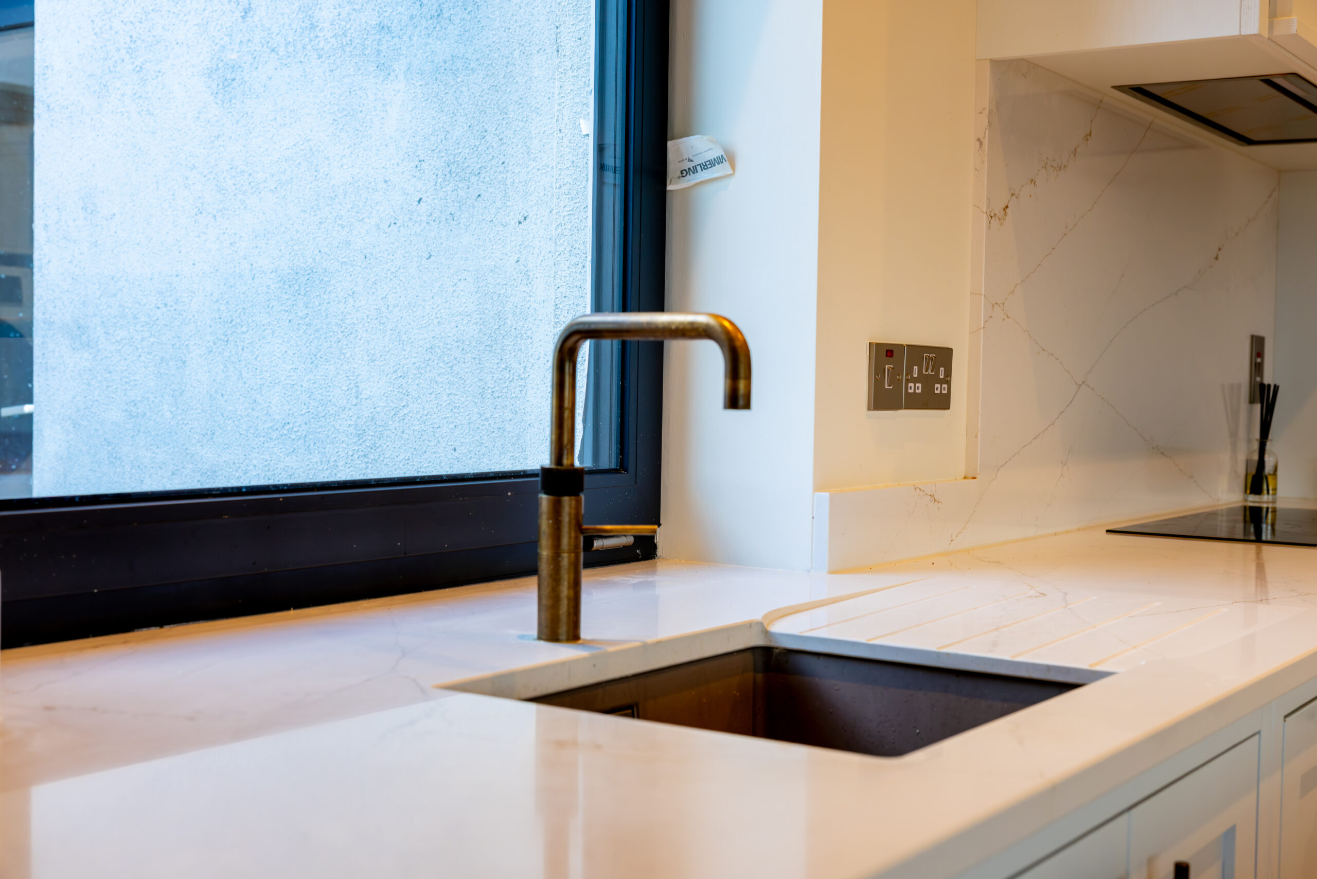 Furbo Ethereal Glow — evening lighting scene around the kitchen